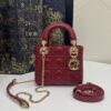 Fake Lady Dior Mini Red - top-grade luxury bag dupe