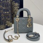 Replica Lady Dior Mini Cloud Grey