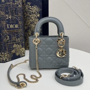 Fake Lady Dior Mini Cloud Grey - high-end replica designer purse