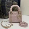 Fake Lady Dior Mini Pink - designer handbag clone