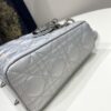 Fake Lady Dior Silver Abc - 1:1 premium replica handbag