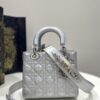 Fake Lady Dior Silver Abc - 1:1 premium replica handbag