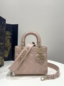 Replica Lady Dior Pale Pink Abc - best quality fake designer bag