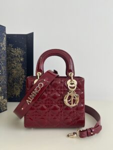 Fake Lady Dior Patent Red Abc - high-quality designer bag dupe