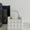 Fake Dior Lady Dior White Abc - high-end replica designer purse
