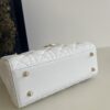 Fake Dior Lady Dior White Abc - 1:1 premium replica handbag