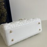 Replica Dior Lady Dior White Abc - 1:1 premium replica handbag