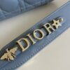 Fake Dior Lady Dior Blue Abc - elite factory replica handbag