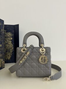 Fake Lady Dior Grey Abc - high-quality designer bag dupe
