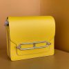 Replica Hermès Sac Roulis Yellow - best quality fake designer bag