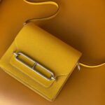 Replica Hermès Sac Roulis Yellow - 1:1 premium replica handbag