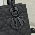 Replica Lady Dior Medium Ultramatte Black