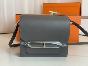 Replica Hermès Sac Roulis Grey - ultra-realistic fake purse