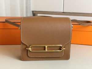 Replica Hermès Sac Roulis Brown - best quality fake designer bag