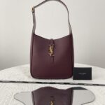 Replika YSL Le 5 A 7 Small Bordeaux - 1:1 premium replika håndtaske