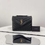 Replica YSL Loulou Small Black - top-grade luxury bag dupe