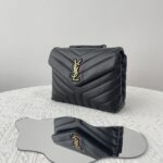 Replica YSL Loulou Small Black - top-grade luxury bag dupe