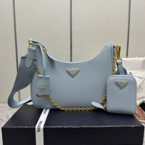 Fake Prada Re – Edition 2005 Blue - high-end replica designer purse