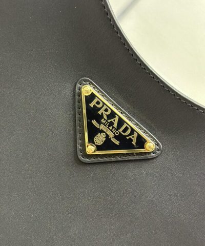 Fake Prada Cleo Medium Black - high-end replica designer purse