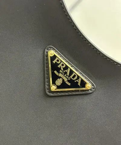 Fake Prada Cleo Medium Black - high-end replica designer purse