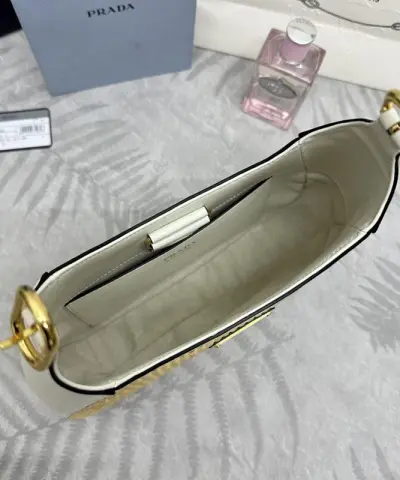 Replica Prada Cleo New White - premium superclone handbag