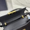 Fake Prada Triangle Leather Handbag Black - designer handbag clone