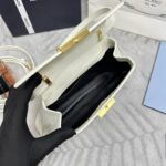 Replica Prada White Leather Handbag