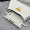 Replica Prada White Leather Handbag - best quality fake designer bag
