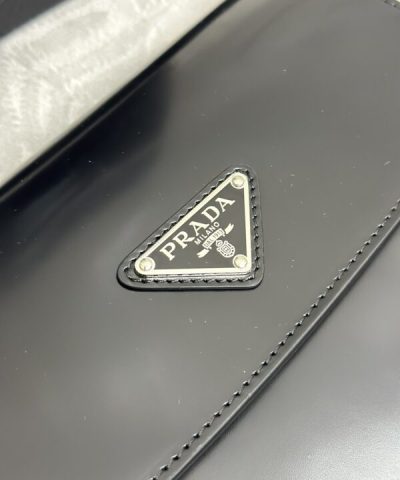 Replica Prada Cleo Black Bag With Flap - 1:1 premium replica handbag