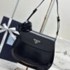 Replica Prada Cleo Black Bag With Flap - top-grade luxury bag dupe