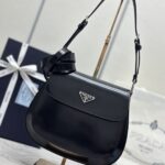 Replica Prada Cleo Black Bag With Flap - top-grade luxury bag dupe