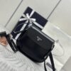 Replica Prada Cleo Black Bag With Flap - high-end replica designer purse