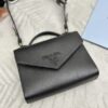 Replica Prada Saffiano Black Envelope - high-quality designer bag dupe