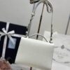 Fake Prada Saffiano White Envelope - best quality fake designer bag