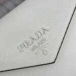 Replica Prada Saffiano White Envelope - affordable luxury replica bag