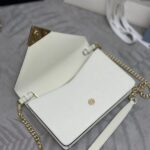 Replica Prada Saffiano White Small Envelope - affordable luxury replica bag