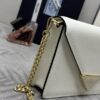 Fake Prada Saffiano White Small Envelope - affordable luxury replica bag