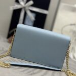 Replica Prada Saffiano Blue Small Envelope