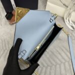 Replica Prada Saffiano Blue Small Envelope - top-grade luxury bag dupe