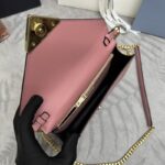 Replica Prada Saffiano Pink Small Envelope - affordable luxury replica bag