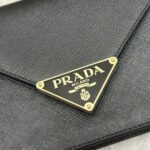 Replica Prada Saffiano Black Small Envelope - affordable luxury replica bag