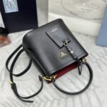 Replica Prada Saffiano Black Bucket Black