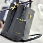Replica Prada Saffiano Black Bucket Black