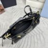 Fake Prada Leather Handbag Black - top-grade luxury bag dupe