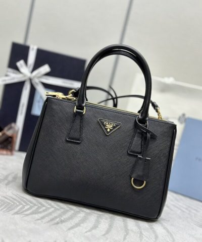 Fake Prada Galleria Black - 1:1 premium replica handbag