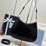 Replica Prada Cleo Brushed Black Bag - top-grade luxury bag dupe