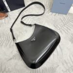 Replica Prada Cleo Brushed Black Bag - premium superclone handbag