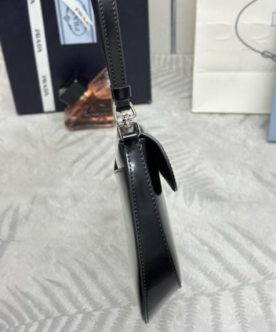 Fake Prada Cleo Small Black Flap - 1:1 premium replica handbag
