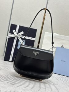 Fake Prada Cleo Small Black Flap - high-end replica designer purse