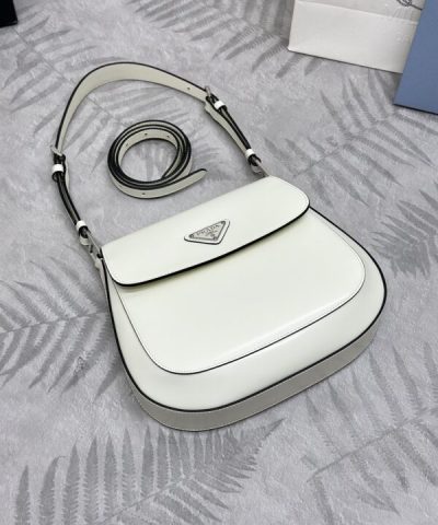 Fake Prada Cleo White Bag With Flap - high-end replica designer purse